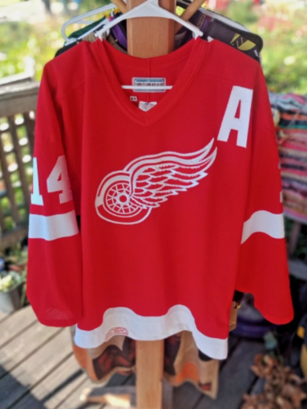 (44)CCM Center Ice Brendan Shanahan Detroit Red Wings NHL hockey jersey
